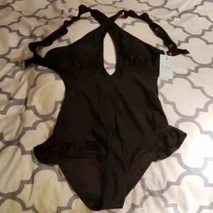 Cupshe black one piece